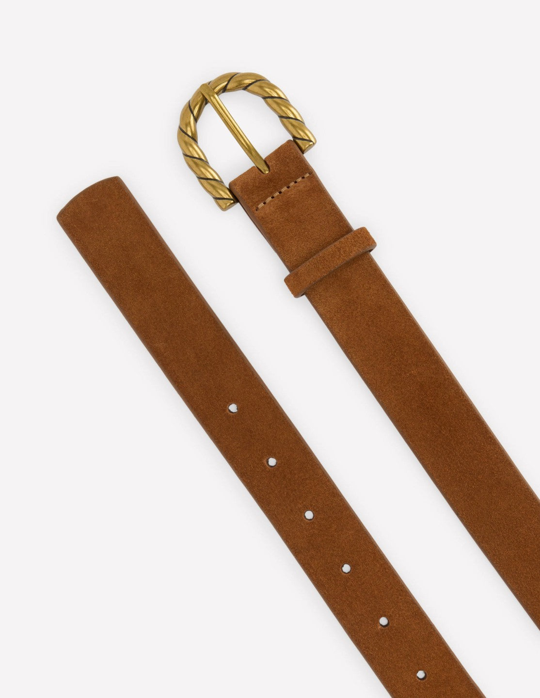 Boden Women Twist Buckle Belt-Tan
