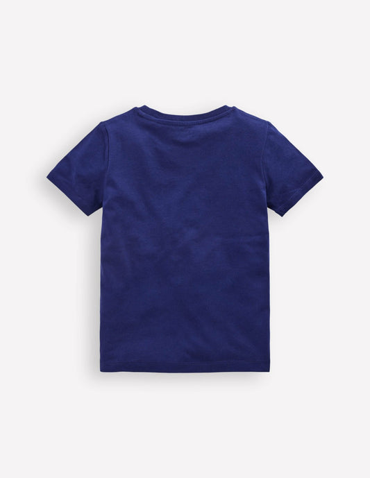 Boden Boys Glow Superstitch T-shirt-College Navy Shark