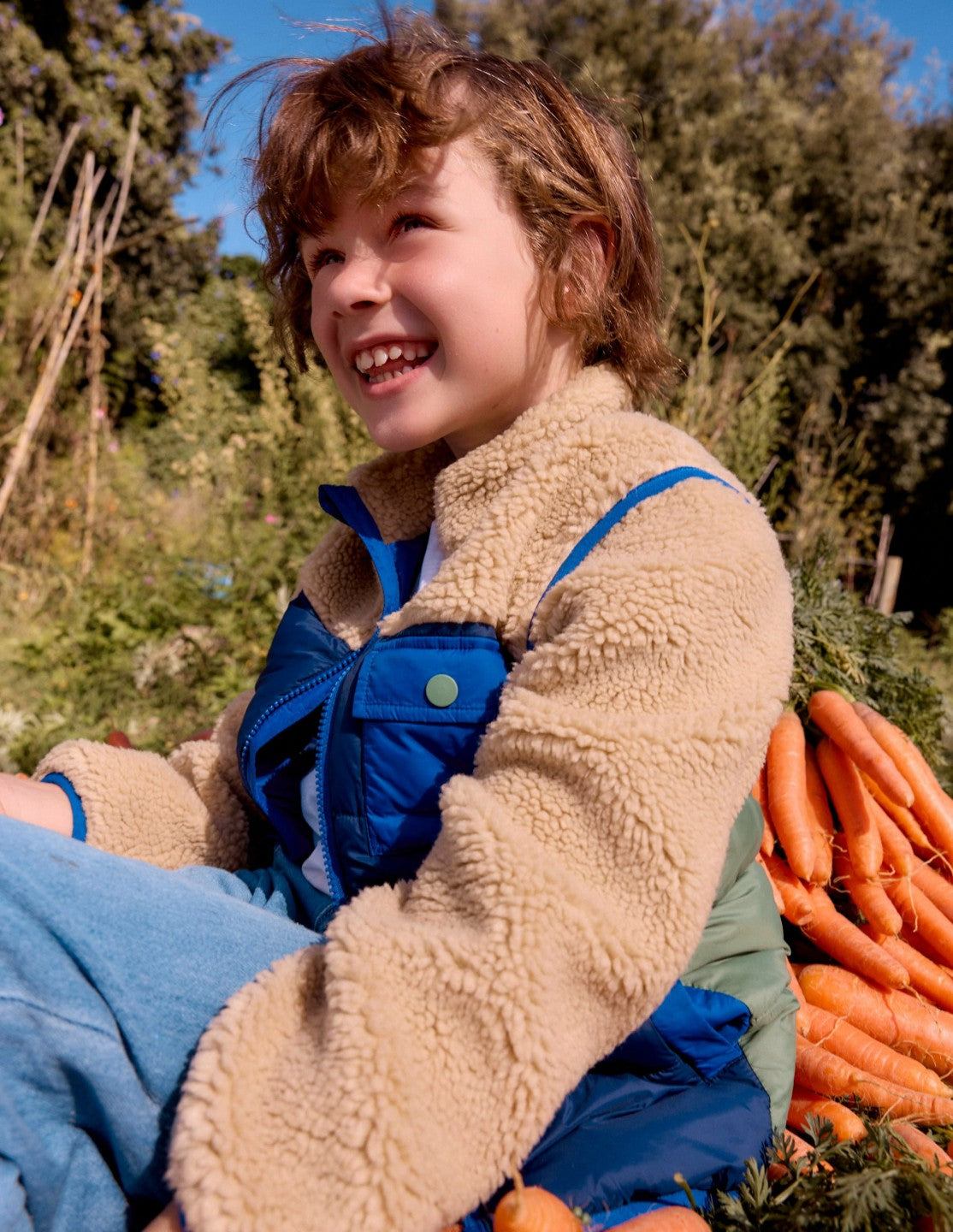 Boden Boys 2-in-1 Borg Jacket-Winter Moss Mix
