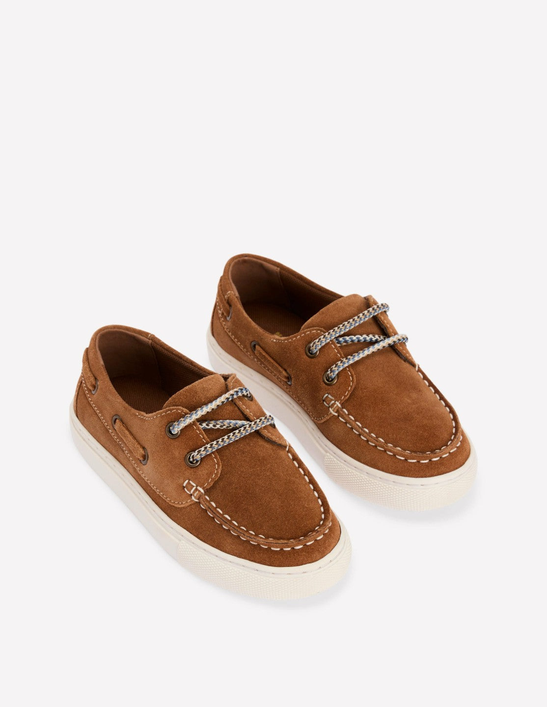 Boden Boys Boat Shoes-Tan
