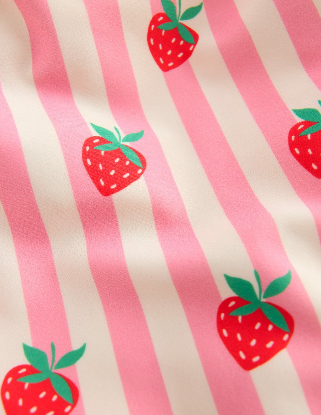 Boden Baby Girls Sun Safe Surfsuit-Pink Strawberry Stripe