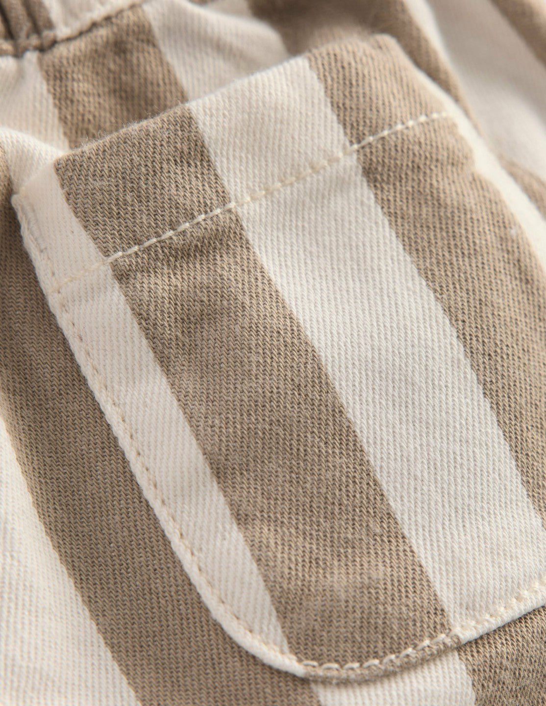 Boden Baby Cotton Pull-on Pants-Neutral Stripe