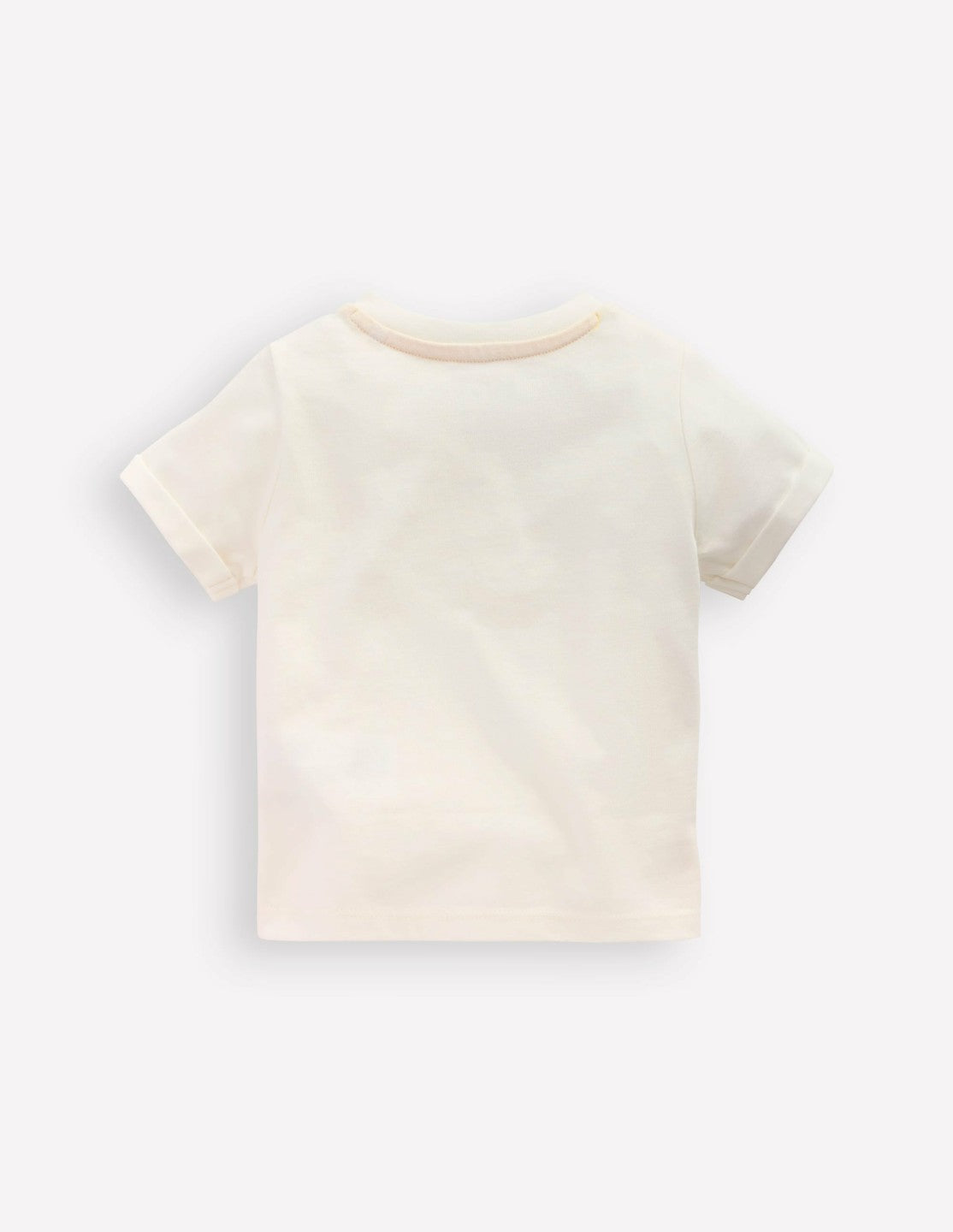 Boden Baby Short Sleeve Logo T-shirt-Ivory Summer Logo