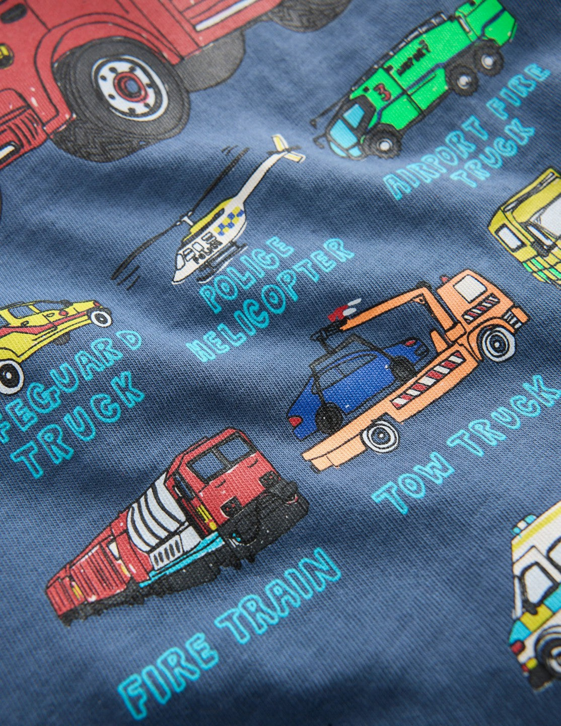 Boden Baby|Sale|Boys Front & Back Graphic T-shirt-Vintage Indigo Truck