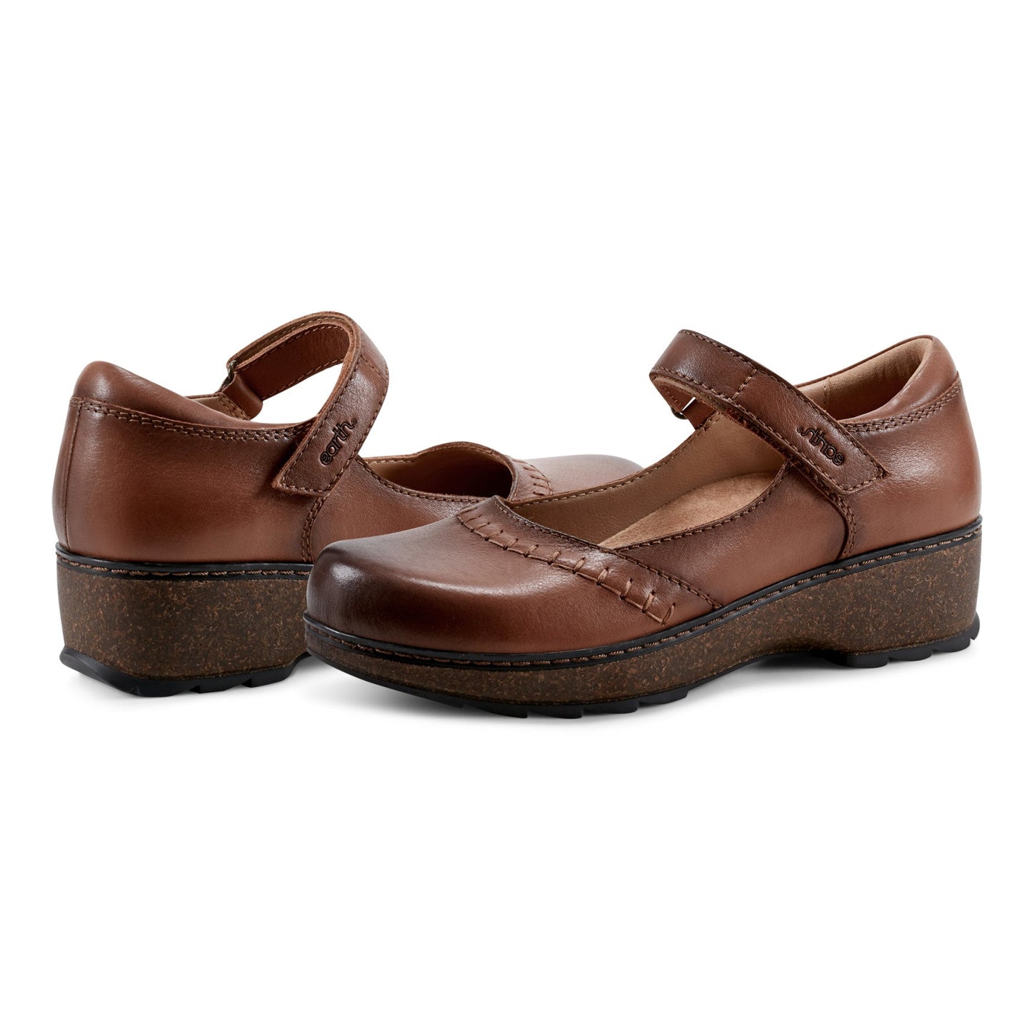 Earth Shoes Kalece Leather Mary Jane Clogs