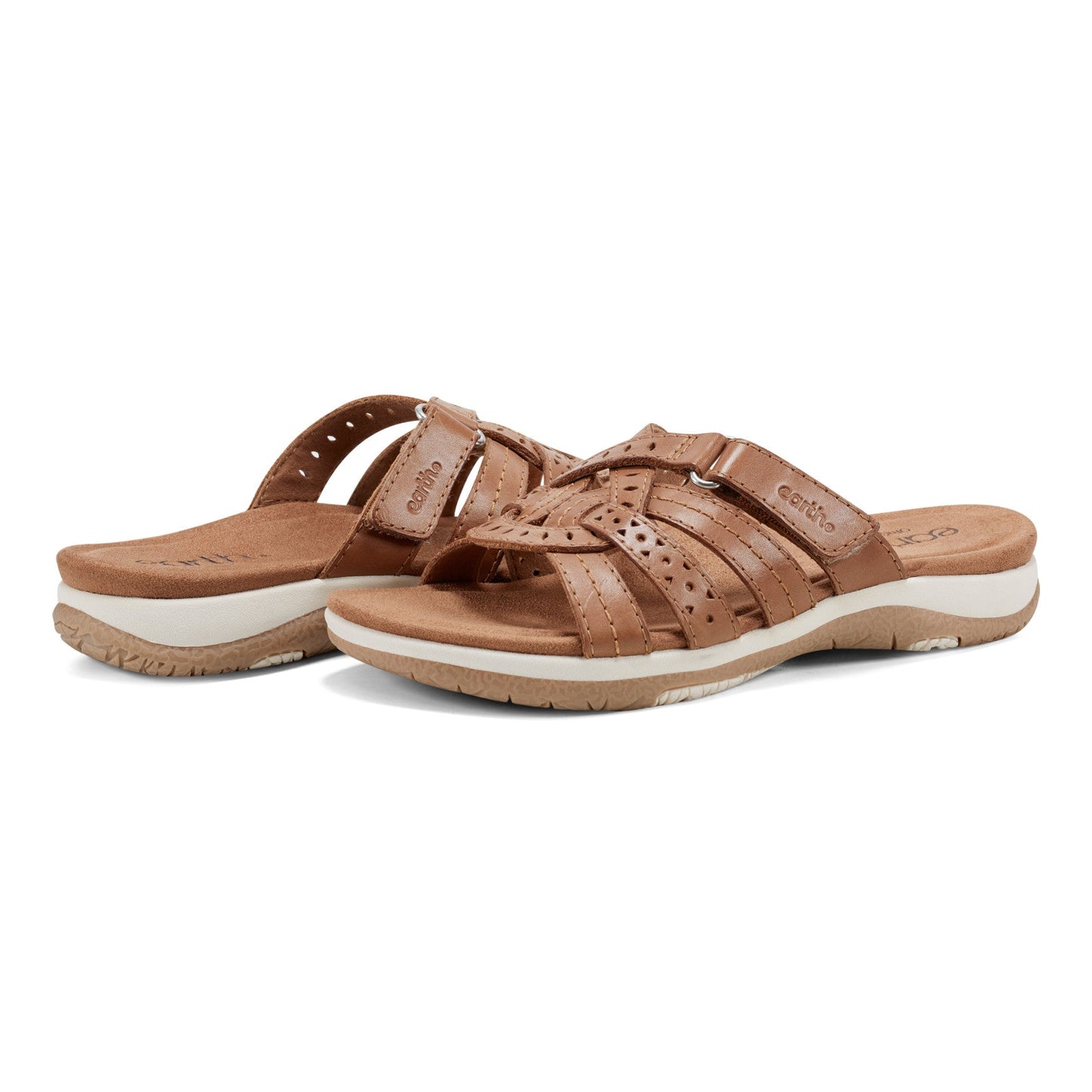 Earth Shoes Sassoni Strappy Casual Slip-On Flat Sandals