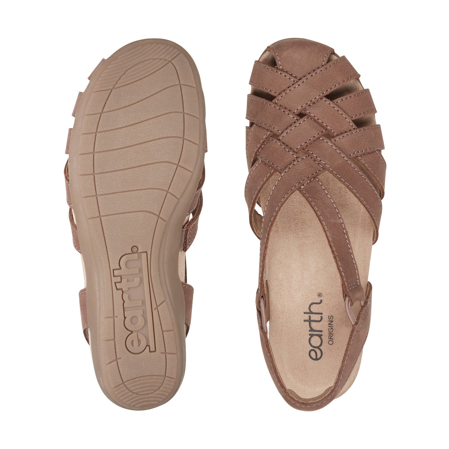 Earth Shoes Berri Woven Casual Round Toe Slip-on Sandals