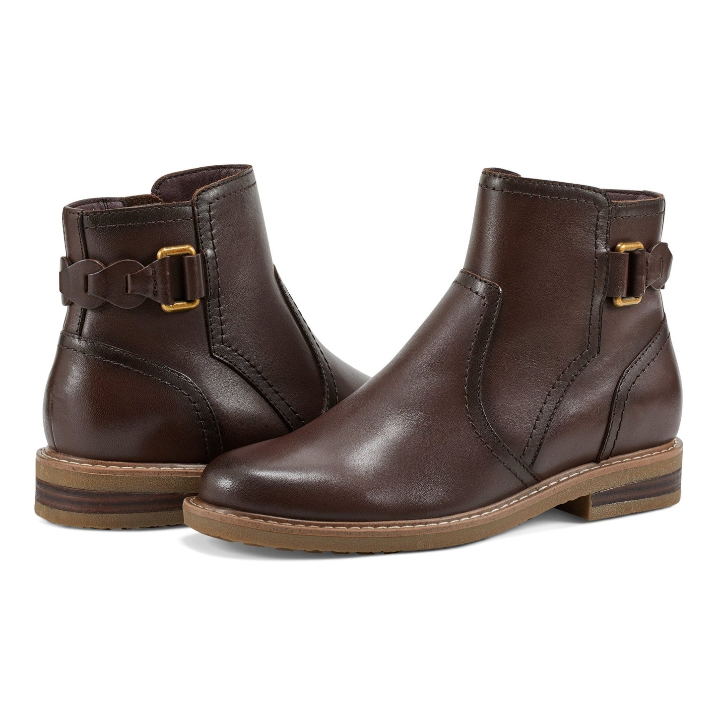 Earth Shoes Jenna Round Toe Casual Booties
