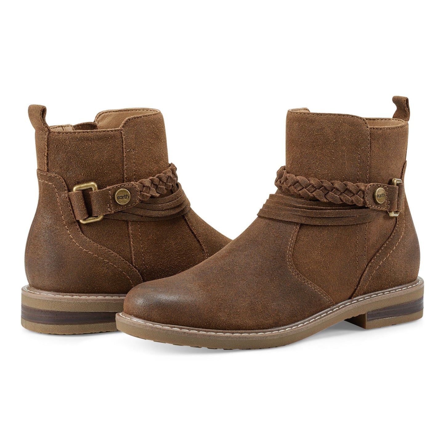 Earth Shoes Jeno Round Toe Casual Booties