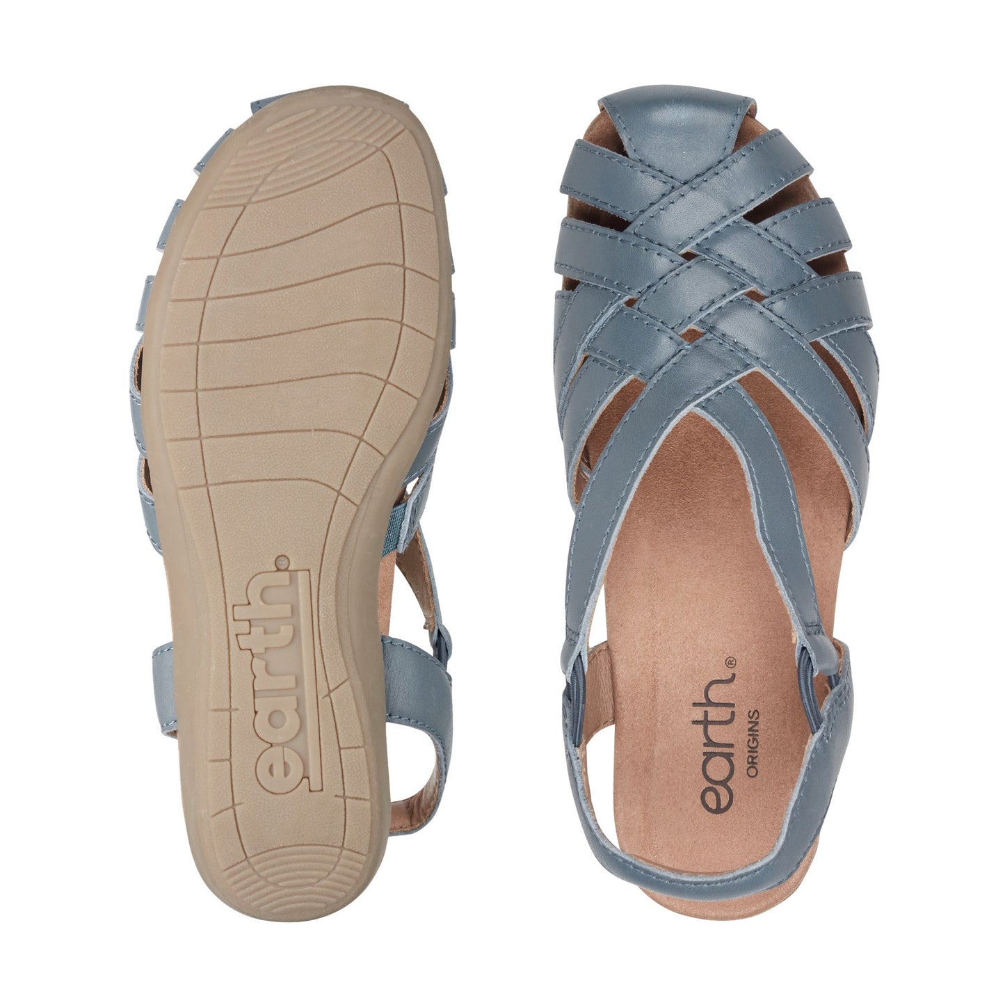 Earth Shoes Berri Woven Casual Round Toe Slip-on Sandals