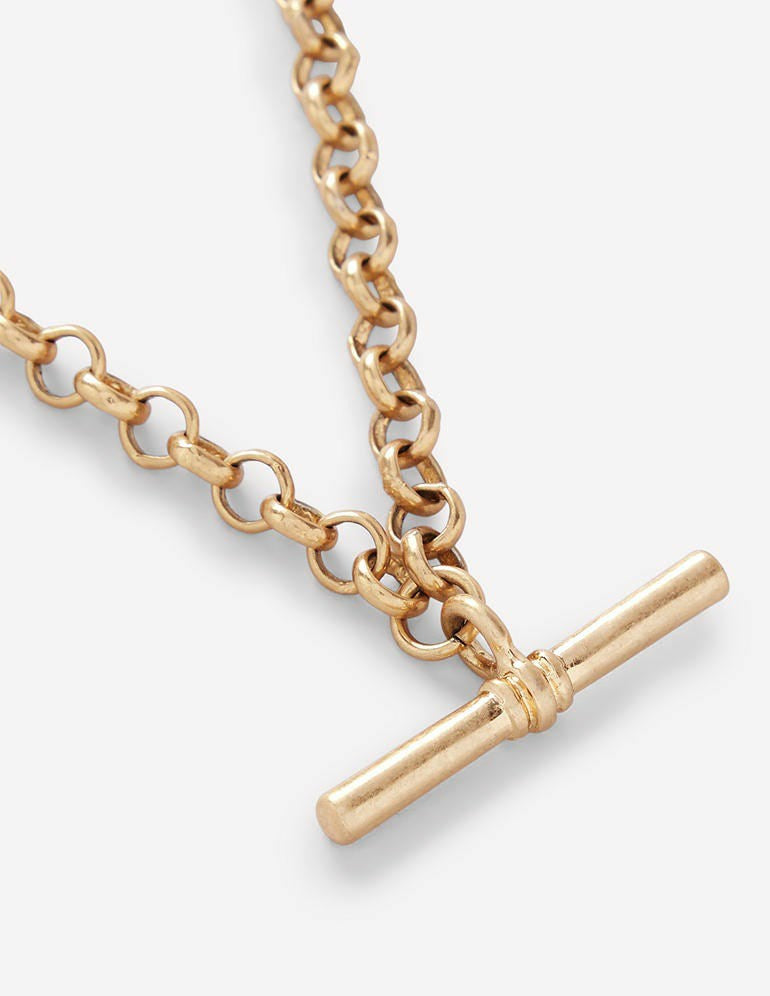 Boden Women T-bar Chain Necklace-Gold Colour