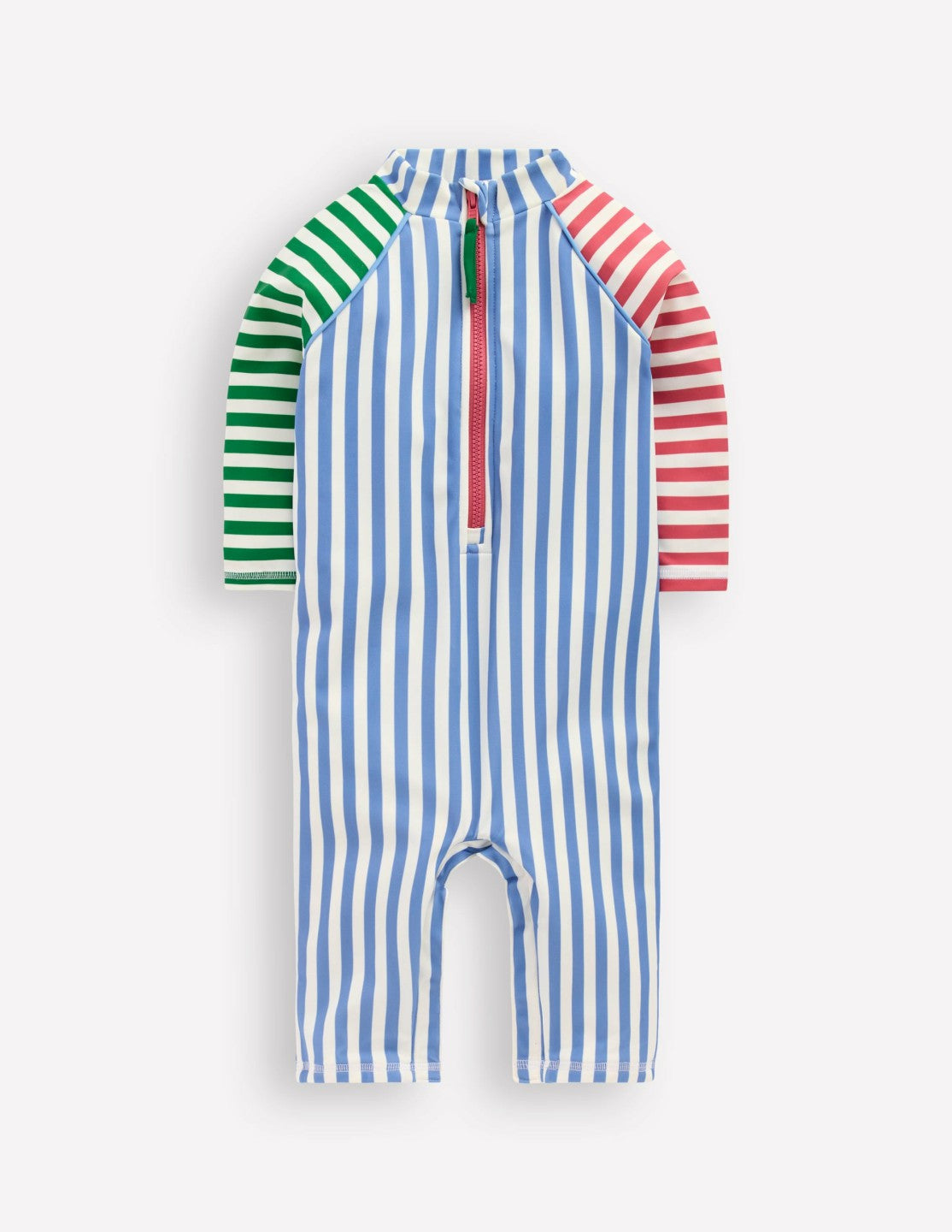 Boden Baby Logo Sun Safe Surfsuit-Hotchpotch Stripe