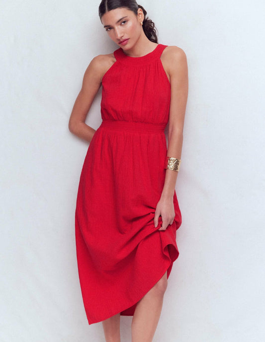 Boden Dresses Daphne Double Cloth Dress-Salsa