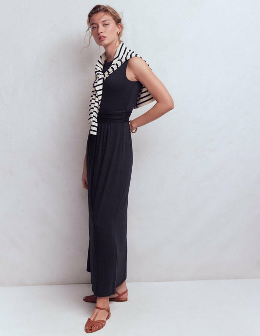 Boden Dresses Antonia Jersey Maxi Dress-Navy