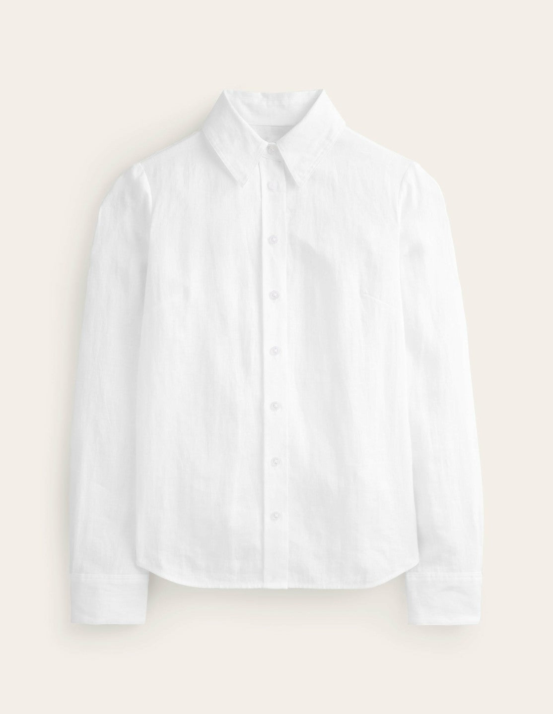 Boden Women Sienna Linen Shirt-White