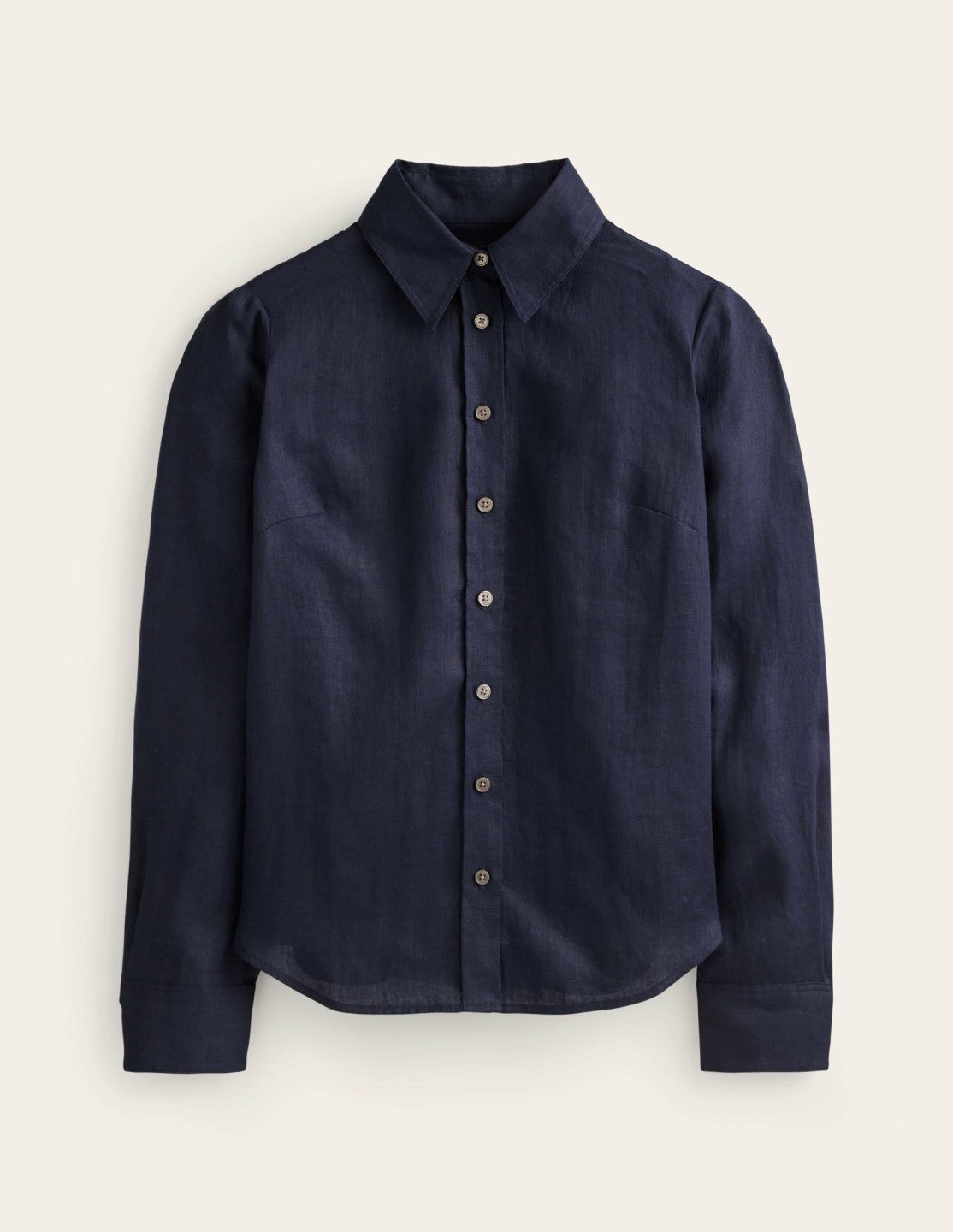 Boden Women Sienna Linen Shirt-Navy