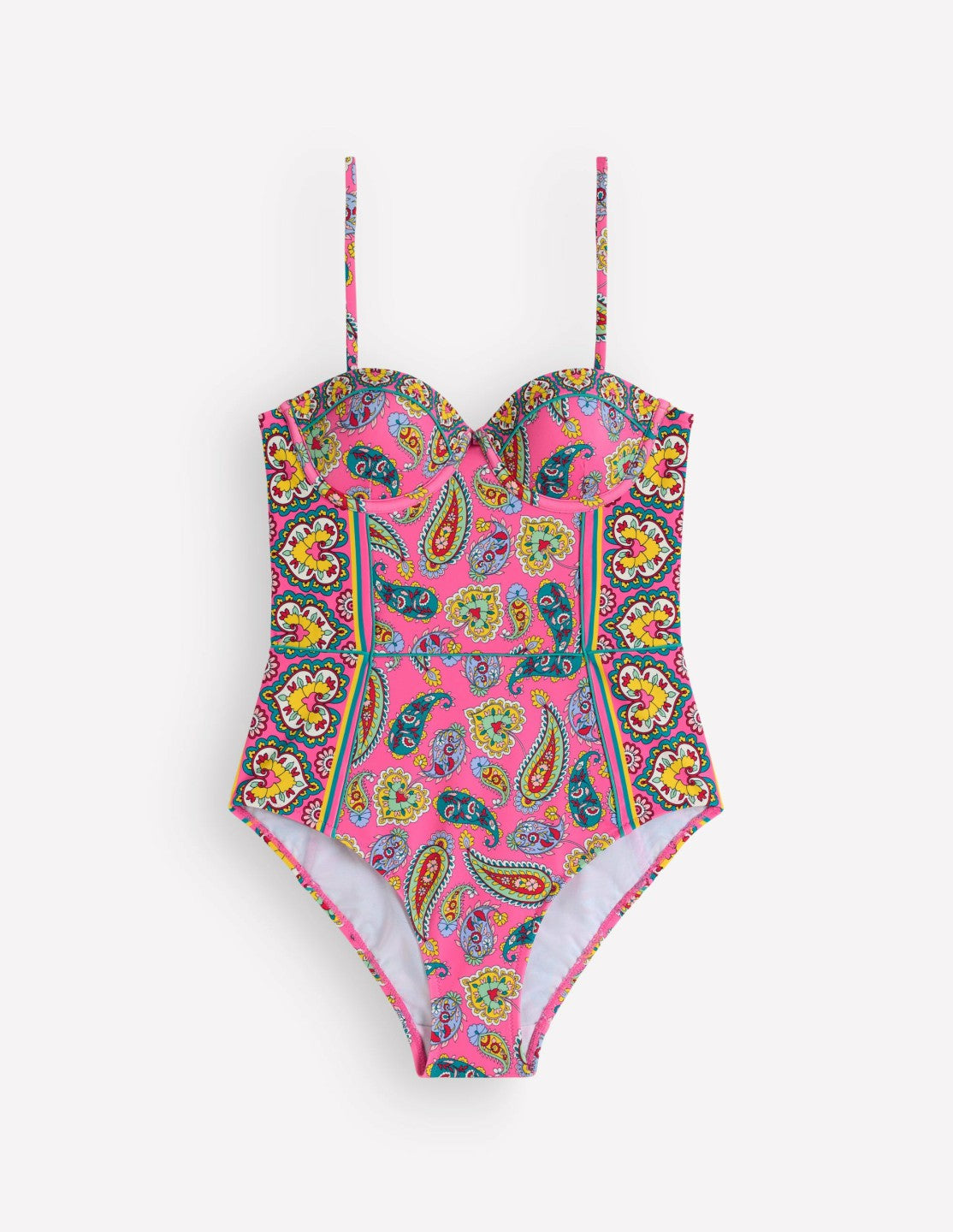 Boden Women Rhodes Cup Sized Swimsuit-Sangria Sunset, Paisley