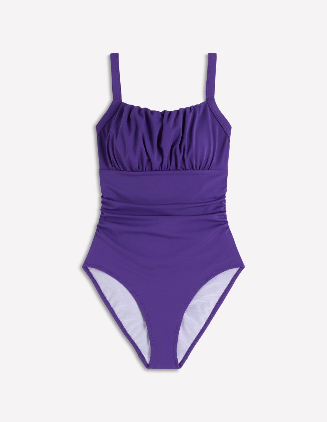 Boden Women Skiathos Ruched Panel Swimsuit-Cobalt Blue