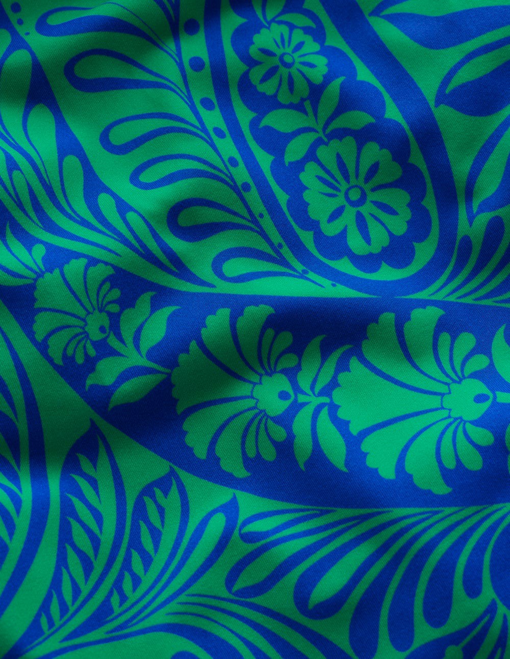 Boden Women Twist Strap Swimsuit-Blue, Enchanted Paisley