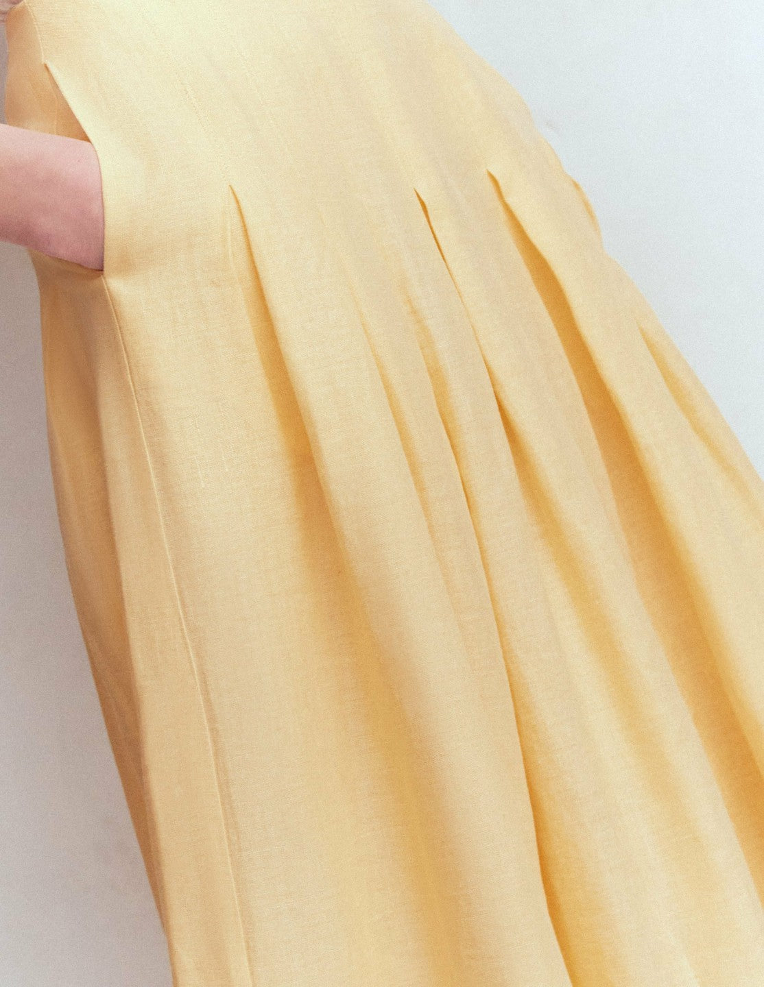 Boden Women Valentina Linen Skirt-Buttercream