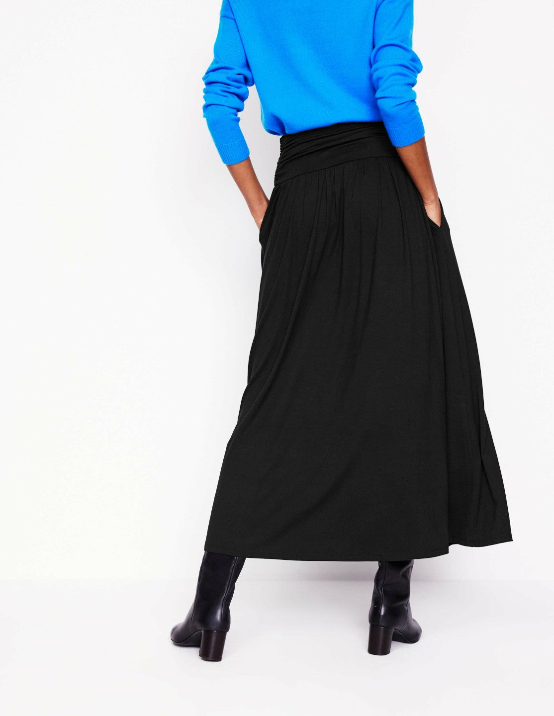 Boden Women Rosaline Jersey Skirt-Black