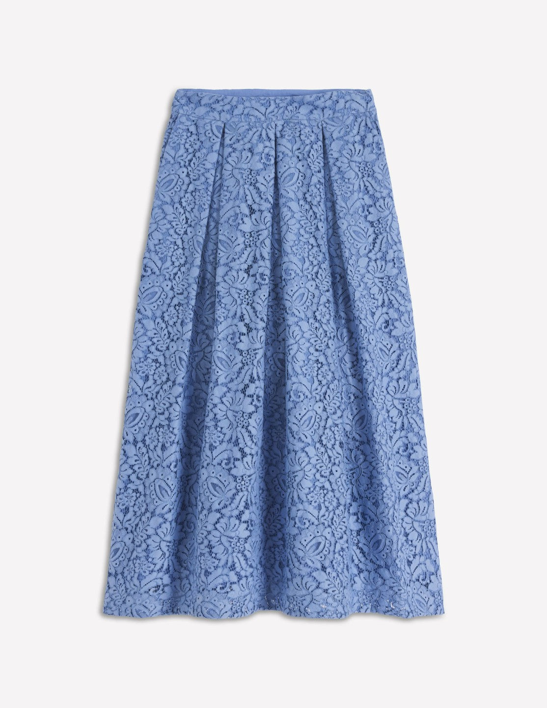 Boden Women Verity Lace Skirt-Cornflower Blue