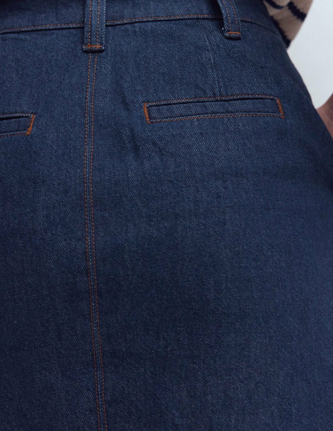 Boden Women Straight Denim Skirt-Indigo