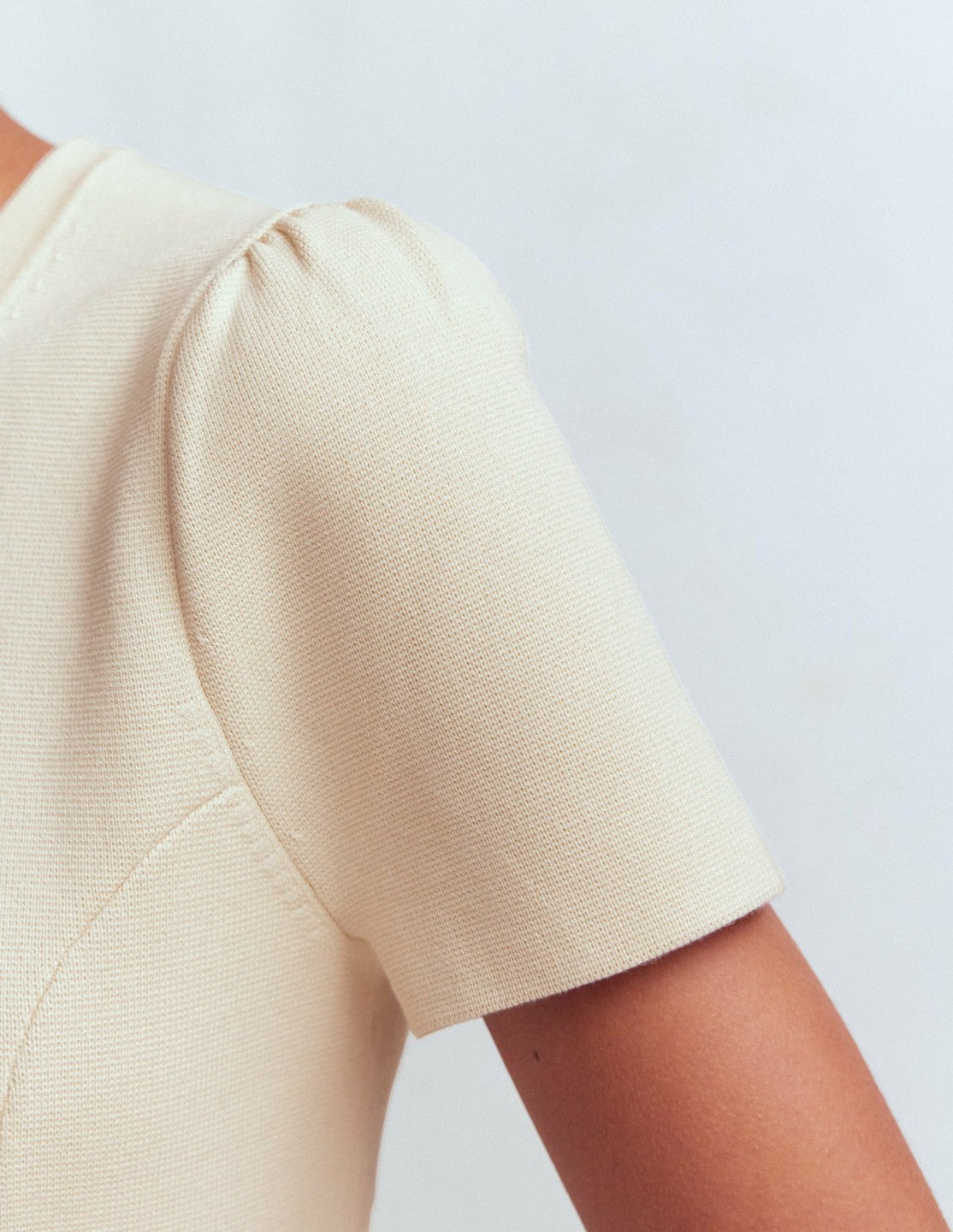 Boden Women Short Sleeve Knitted Jacket-Ivory