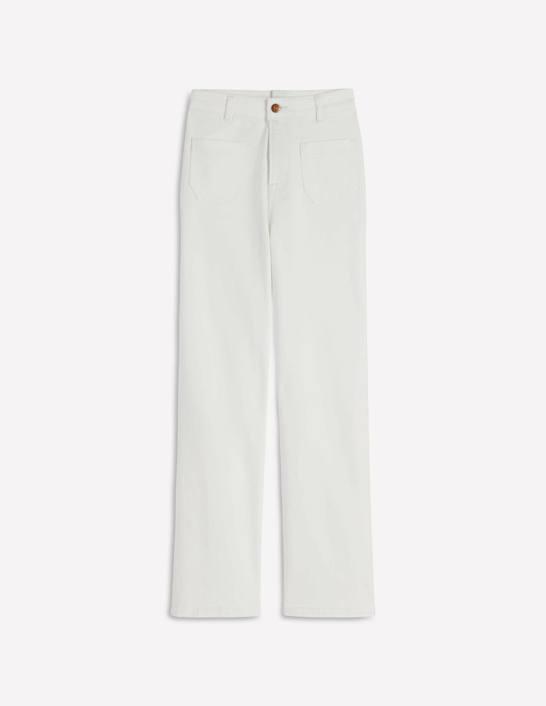 Boden Women Straight Leg Pocket Jeans-White
