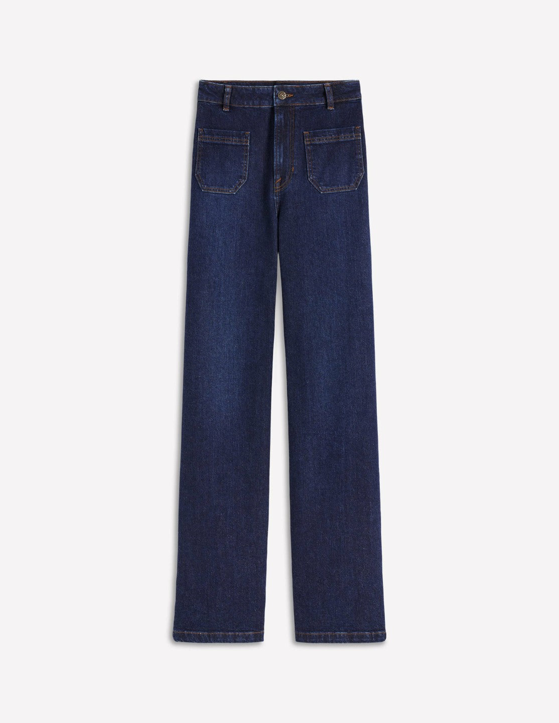 Boden Women Straight Leg Pocket Jeans-Dark Vintage