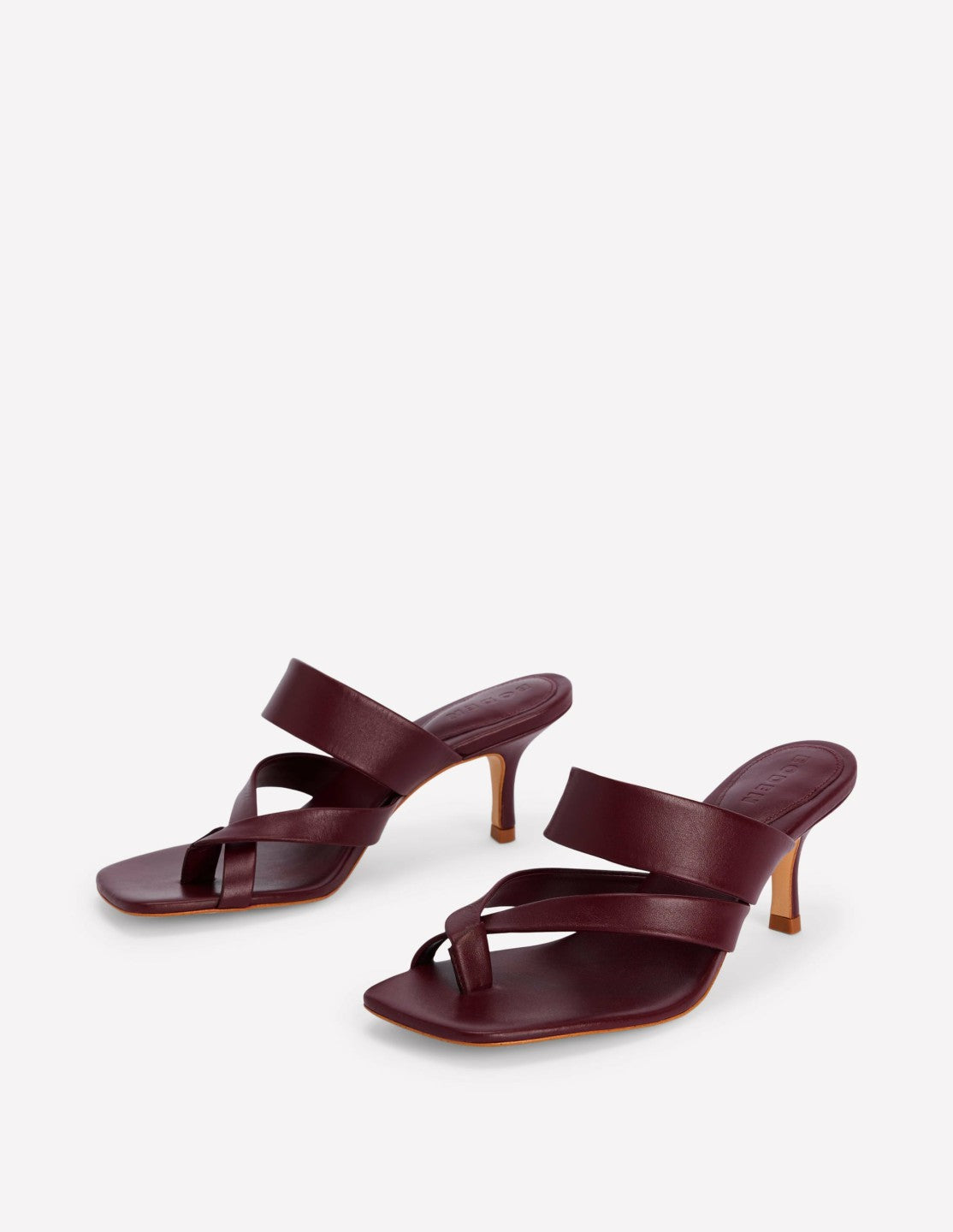 Boden Women Toe Post Kitten Heel Sandal-Deep Wisteria