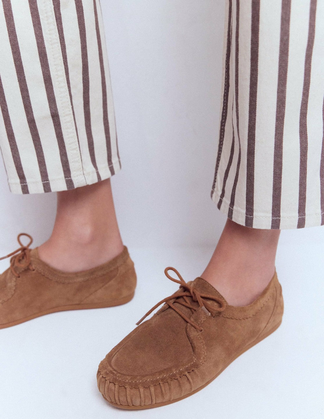 Boden Women Soft Boat Shoes-Tan