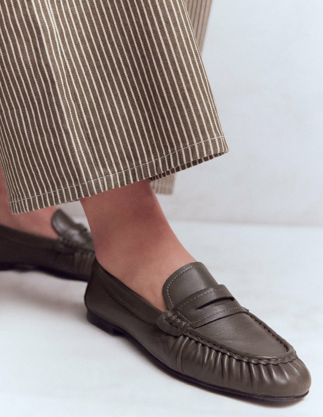 Boden Women Super Soft Flexi Loafer-Deep Olive