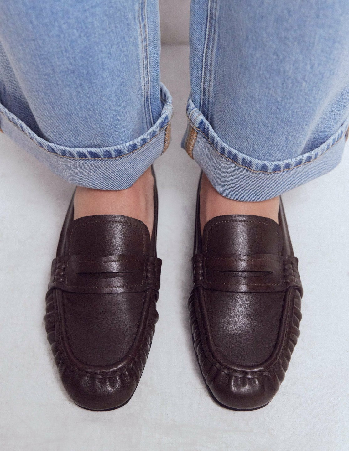 Boden Women Super Soft Flexi Loafer-Bitter Chocolate