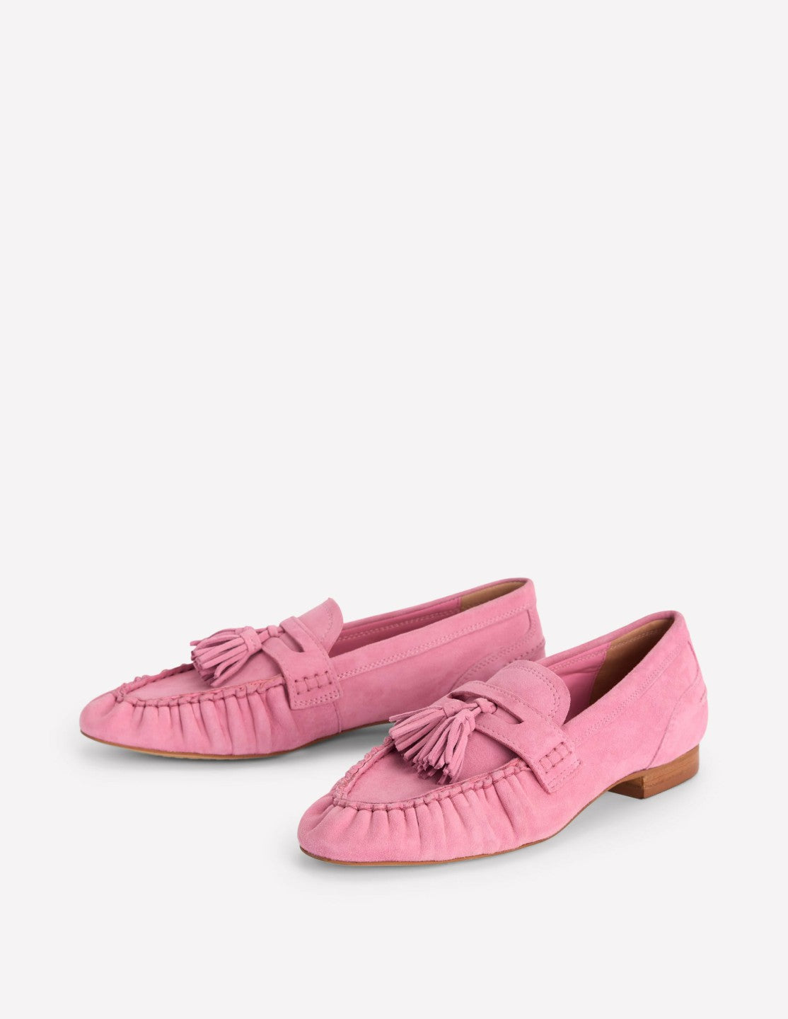 Boden Women Soft Ruched Loafers-Pink Parfait