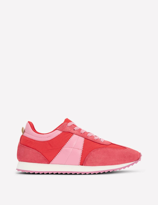 Boden Women Retro Runner Trainer-Red