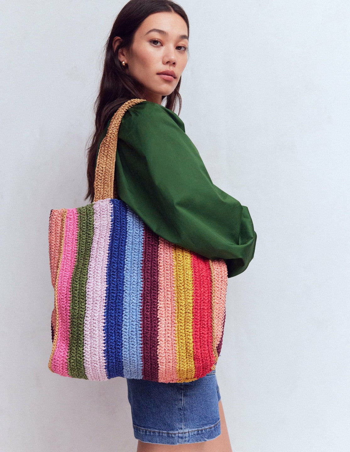 Boden Women Shopper Tote-Multi Stripe