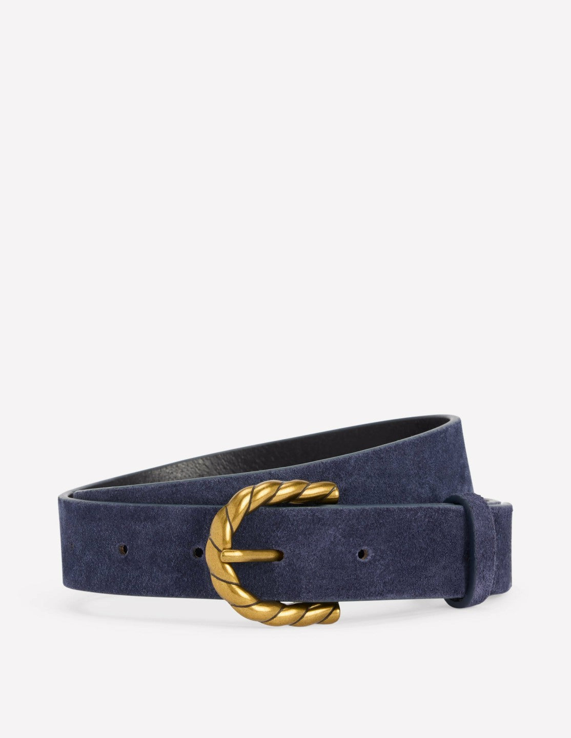 Boden Women Twist Buckle Belt-Navy