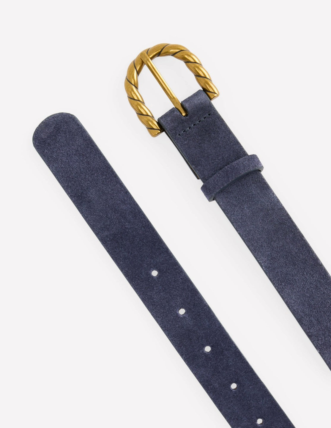 Boden Women Twist Buckle Belt-Navy