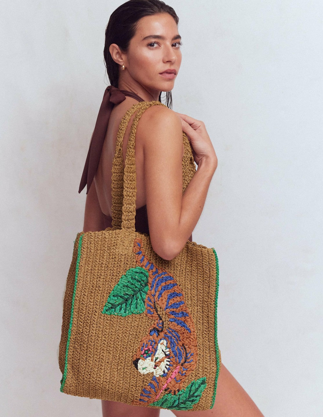 Boden Women Shopper Tote-Tiger