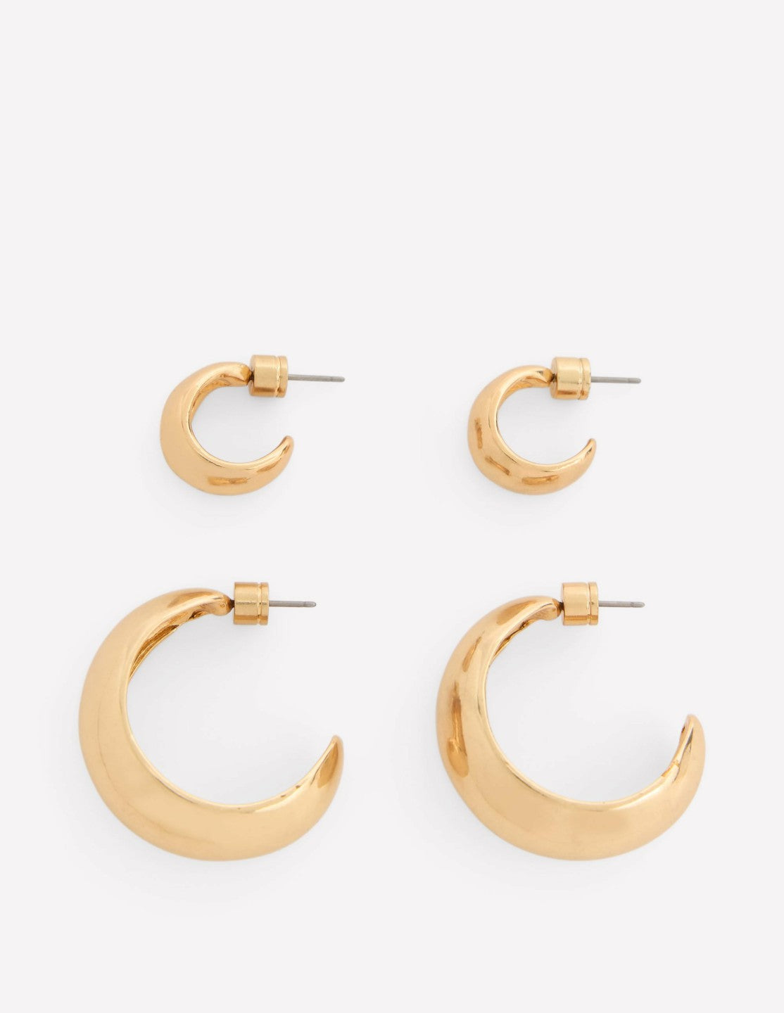 Boden Women Smooth Dome 2-pack Earrings-Gold Colour