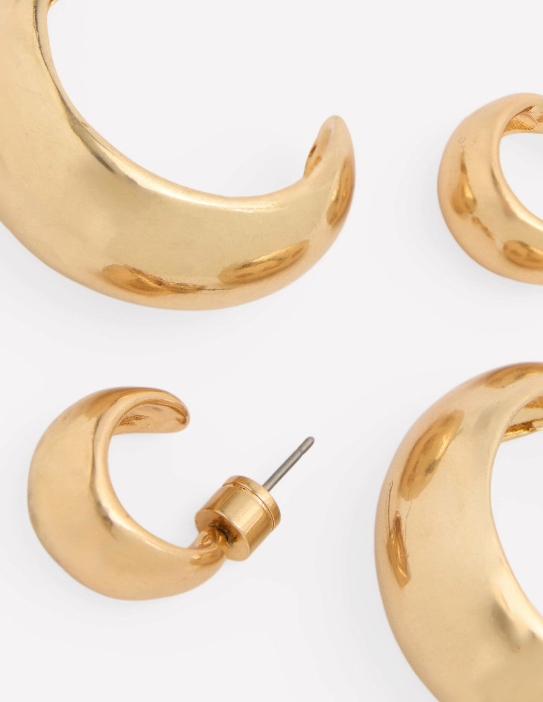 Boden Women Smooth Dome 2-pack Earrings-Gold Colour