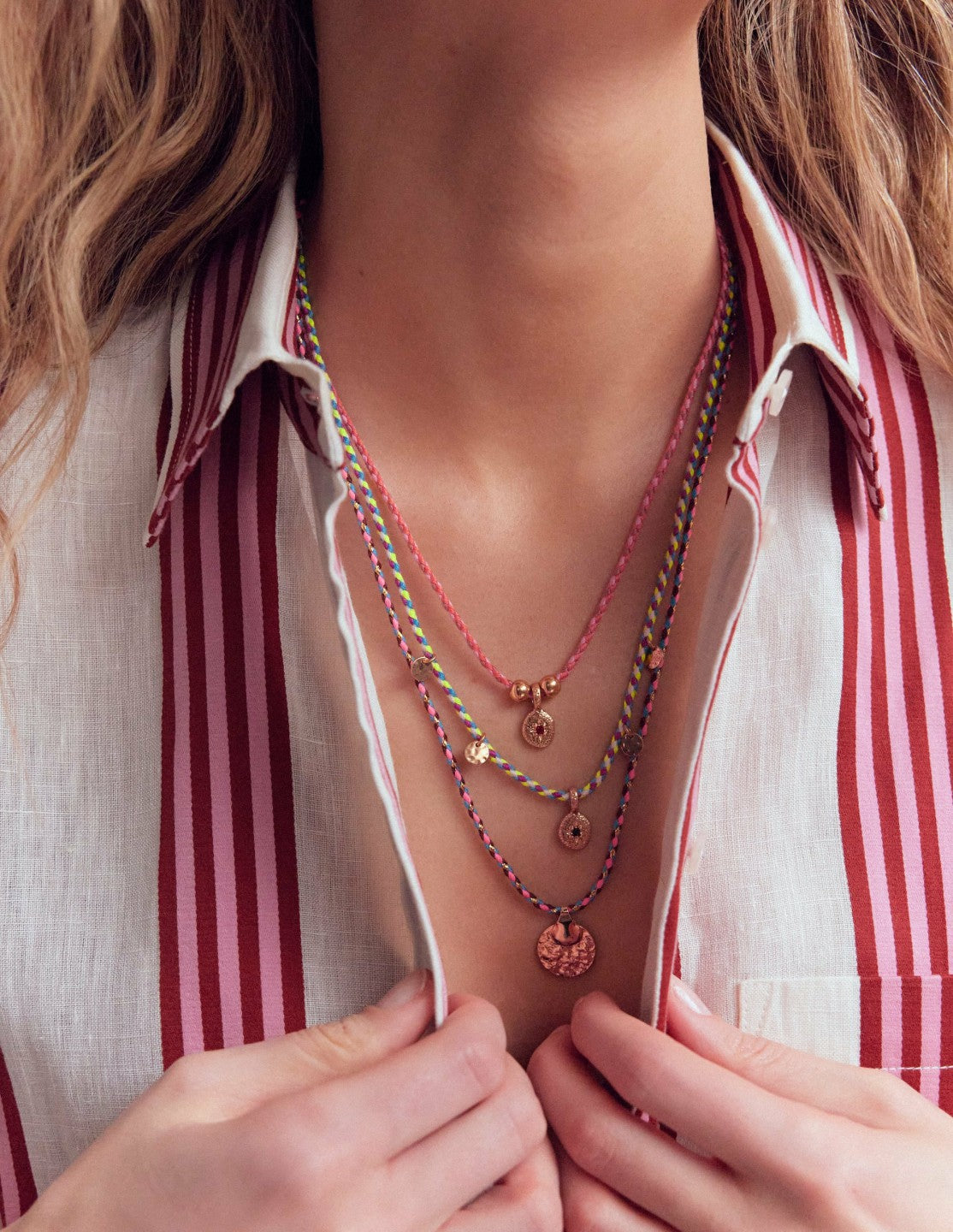 Boden Women Three Layer Necklace-Multi