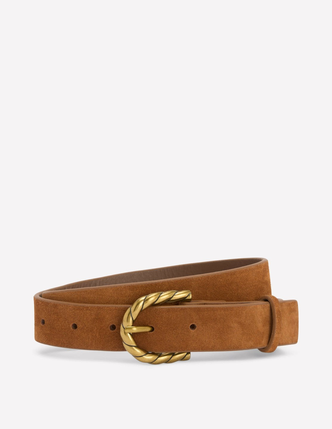 Boden Women Twist Buckle Belt-Tan