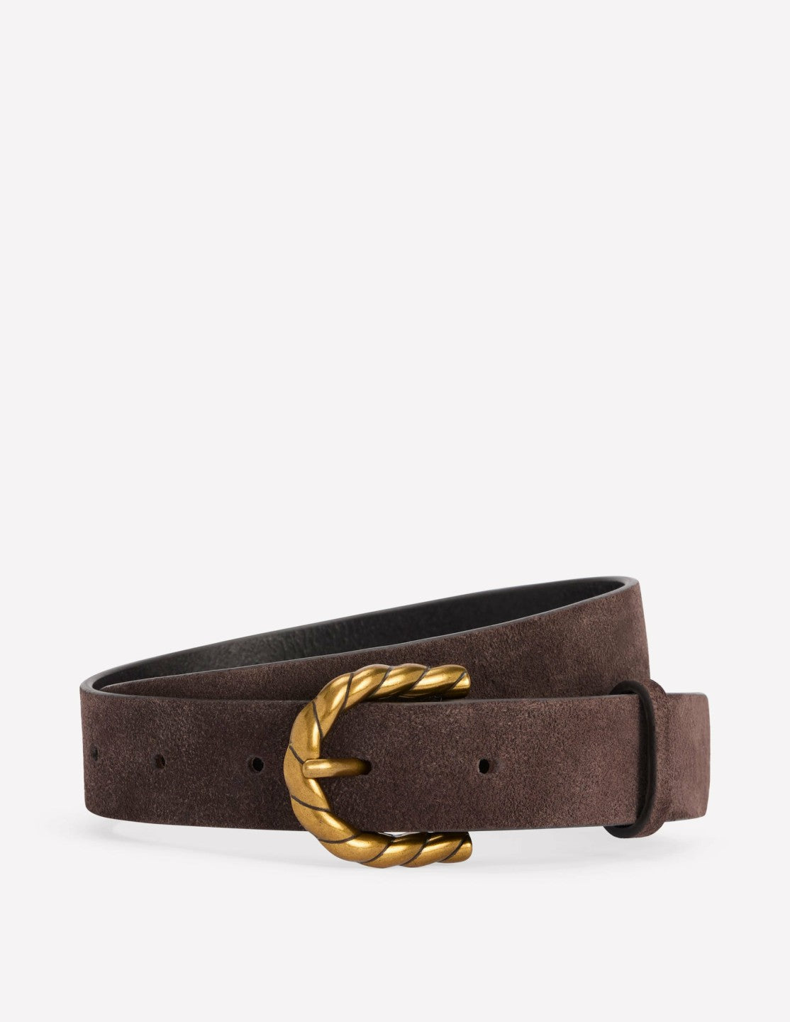 Boden Women Twist Buckle Belt-Brown