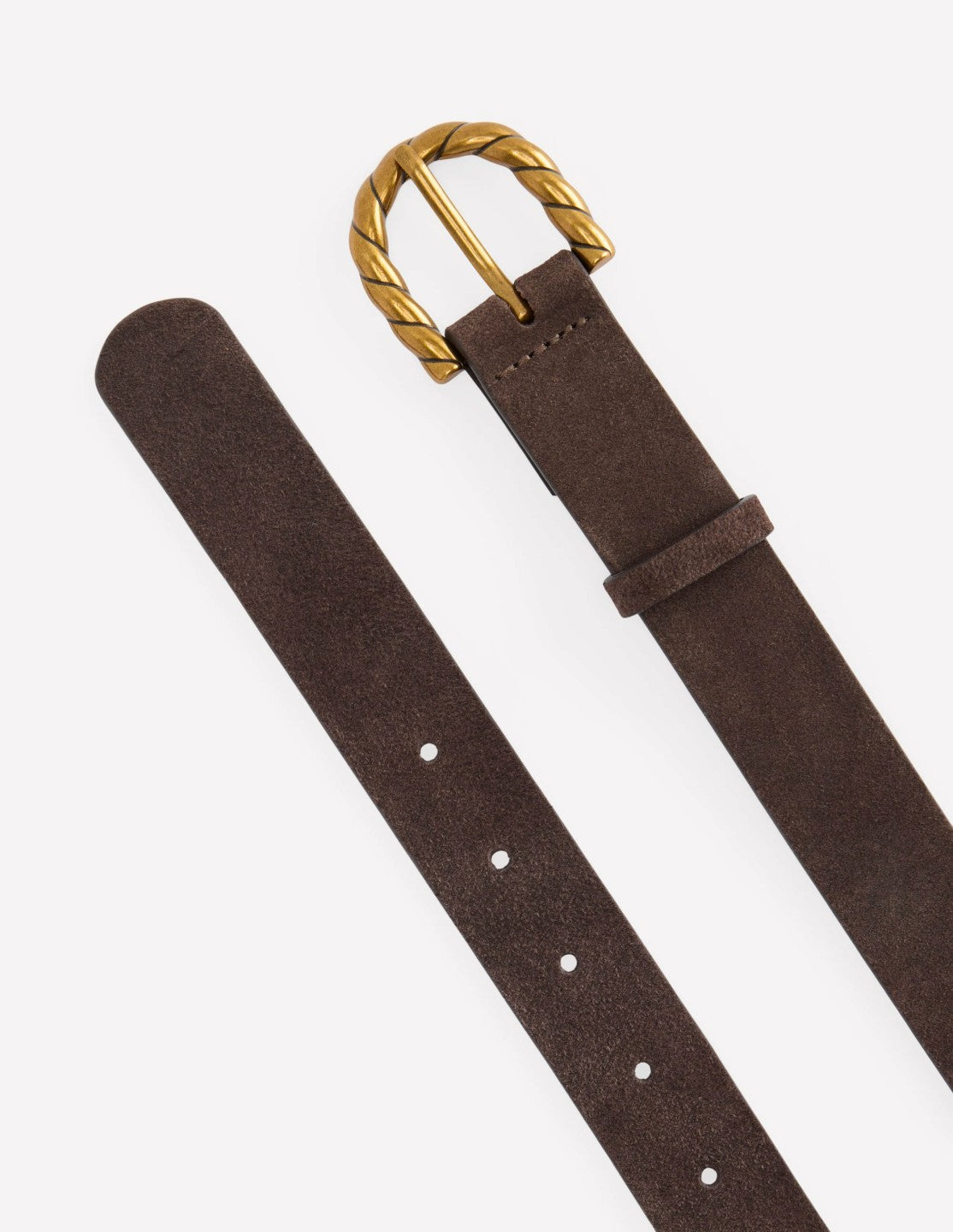 Boden Women Twist Buckle Belt-Brown