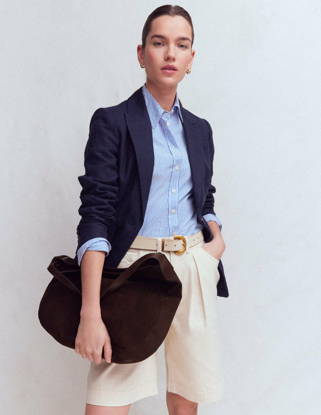 Boden Women Suede Hobo Bag-Bitter Chocolate