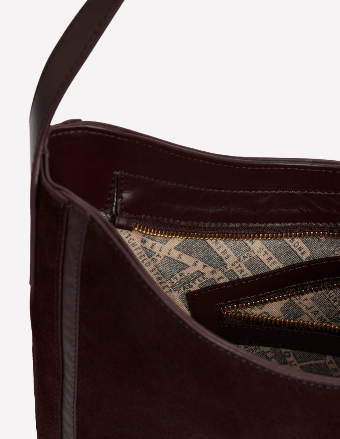 Boden Women Suede Hobo Bag-Bitter Chocolate