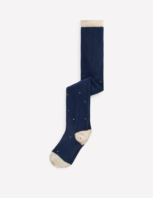 Boden Girls Twinkle Tights-College Navy