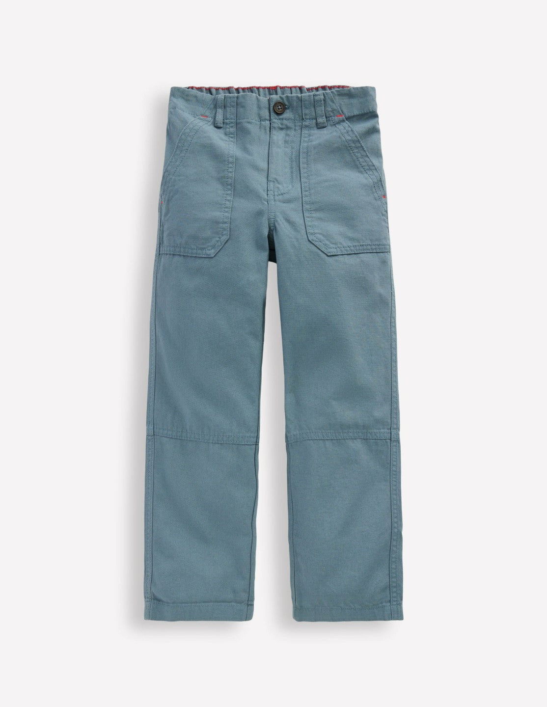 Boden Boys Canvas Carpenter Trousers-Blue Mirage